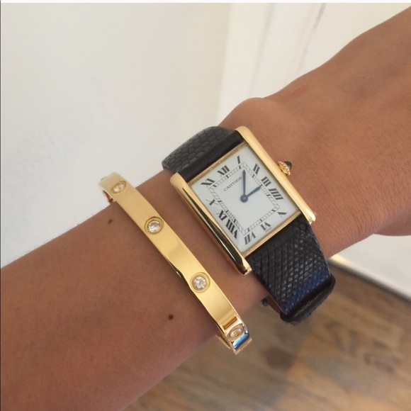 LOVE look bracelet gold crystal diamonds - Picture 2 of 7